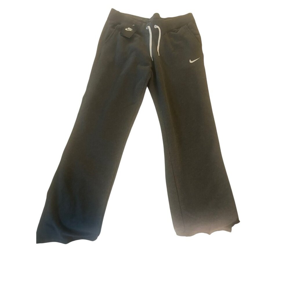Nike Club Pants Womens Large Gray Swoosh Sweatpants 683765-010 NEW!